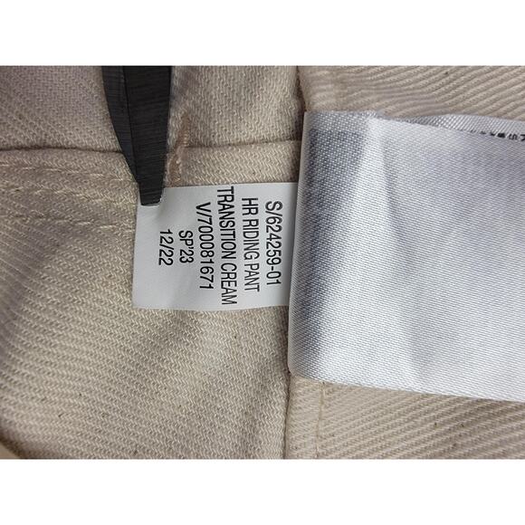 Banana Republic Pants Womens 4 Long Cream HR Riding Pant Lace Up Cotton - Picture 7 of 16